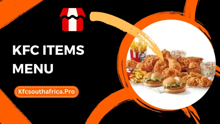 KFC Items Menu South Africa Prices 2024