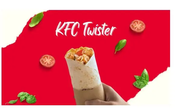 KFC MENU TWISTER Prices